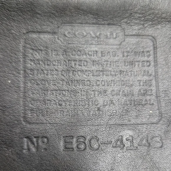 Coach Black Leather Worth Bag 4143 - Picture 11 of 11